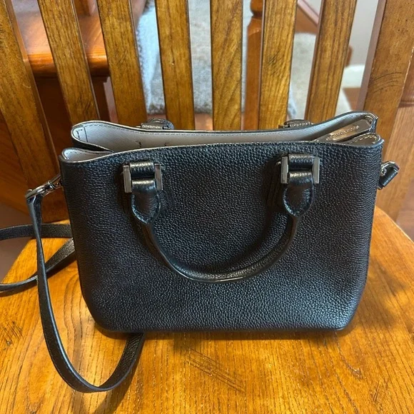 Michael Kors Black Adele Crossbody Bag with Silver Hardware EUC!! - Picture 8 of 16